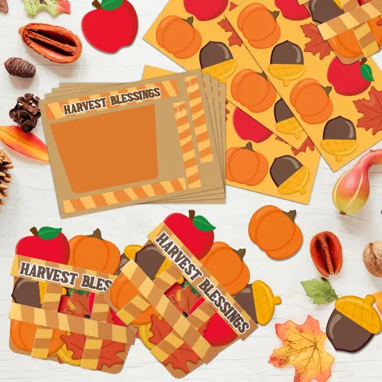 28Pcs Fall Harvest Blessing Basket Craft Kit DIY,Fall Harvest Basket Craft {2}