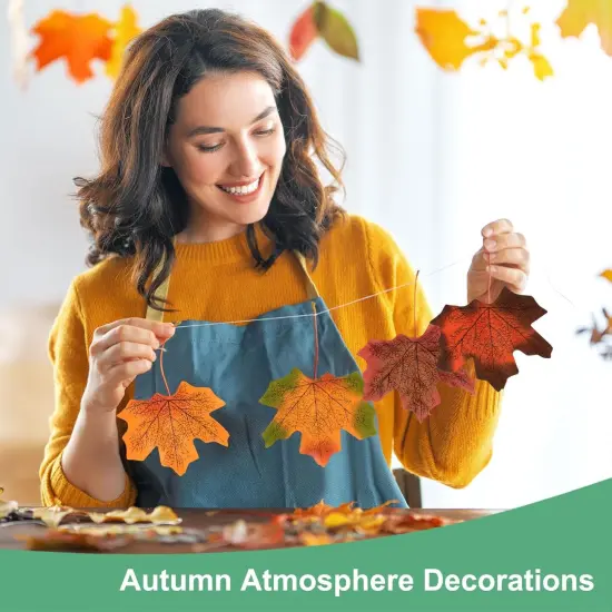 200-Pack Artificial Maple Leaves {2}