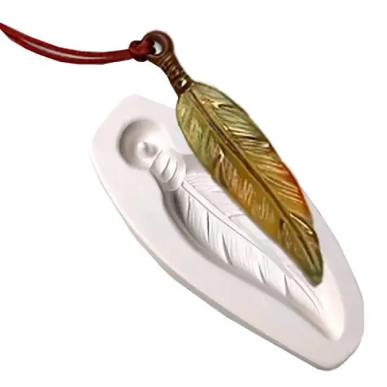 6.25" x 3" x 1.5" Holey Feather Glass Fusing Mold {1}