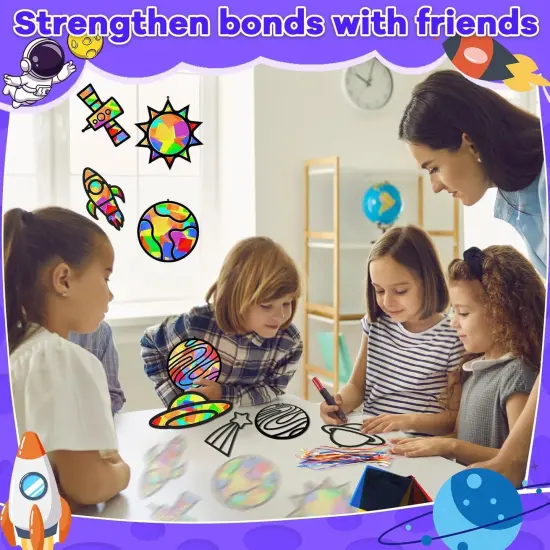 32 Sets Solar System Suncatchers Crafts Kit DIY {5}