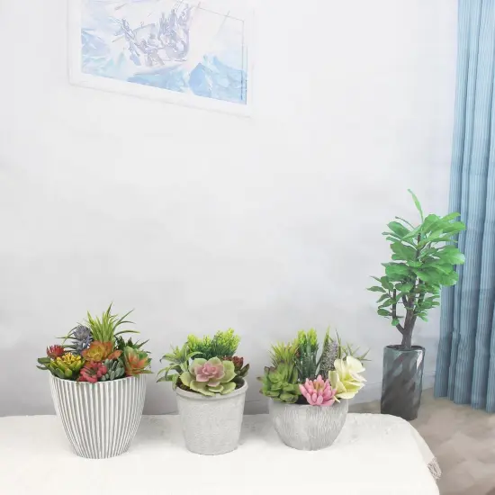 Artificial Succulent Plants 24 Pack Fake Succulents Unpotted Realistic Faux Succulent Face Succulent Apply Family Wedding Decor {4}