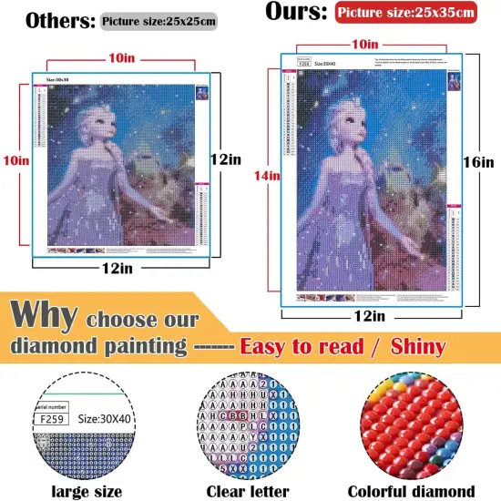 12 Pack Diamond Painting Kits for Adults 5D DIY Diamond Art Kit Paint with Round Full Drill Diamonds for Beginners Gem Paintings Art for Home Wall Decor Gifts(12X16 Inch) {1}