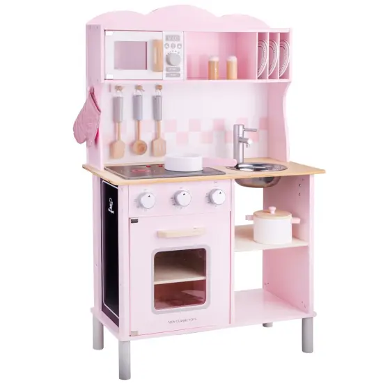 New Classic Toys Kitchenette Modern Electric Cooking, Pink {1}