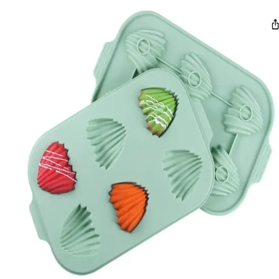 Seashell Madeleine SiliconeMold Chocolate Mold {1}