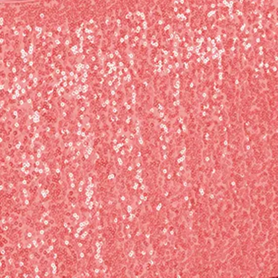 1 Piece Coral Sequin Spandex Chair Cap 13.5 inch by 10 inch Party Decor {5}