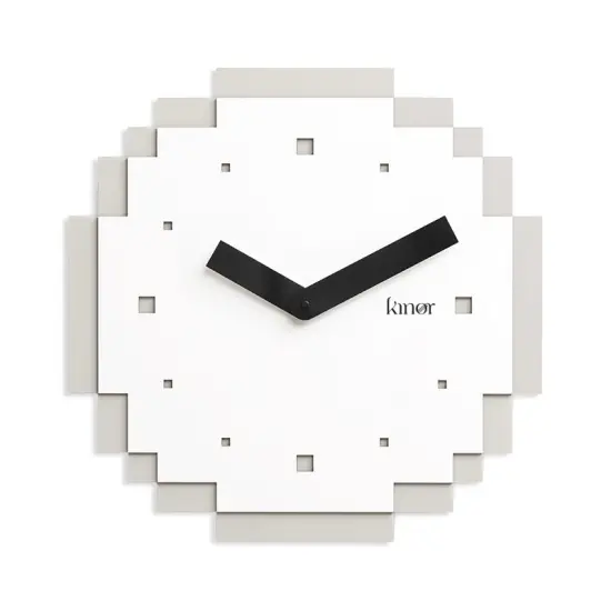 Pixel Wall Clock Light Blue {4}