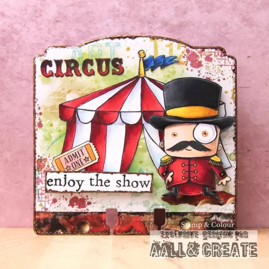 AALL And Create A6 Photopolymer Clear Stamp Set-The Big Top {1}