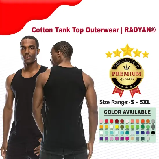 Cotton Tank Top Outerwear | RADYAN&reg; H.GRAY {2}