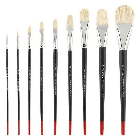 Creative Mark Powercryl Ultimate Acrylic Paint Brushes - Filbert Assorted Sets of 2, Artist Paint Brushes, 3 Diameters of Synthetic Hair Filament, Fine Control of Heavy Acrylics, Water Soluble Oils, and More {2}