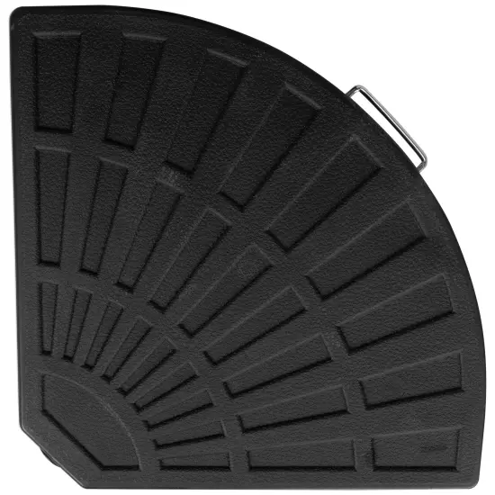 Northlight Fan-Shaped Weighted Base for Off-Set Patio Umbrellas - 26" - Black {7}