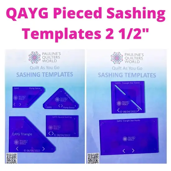 QAYG Pieced Sashing Templates 2 1/2" Set {1}