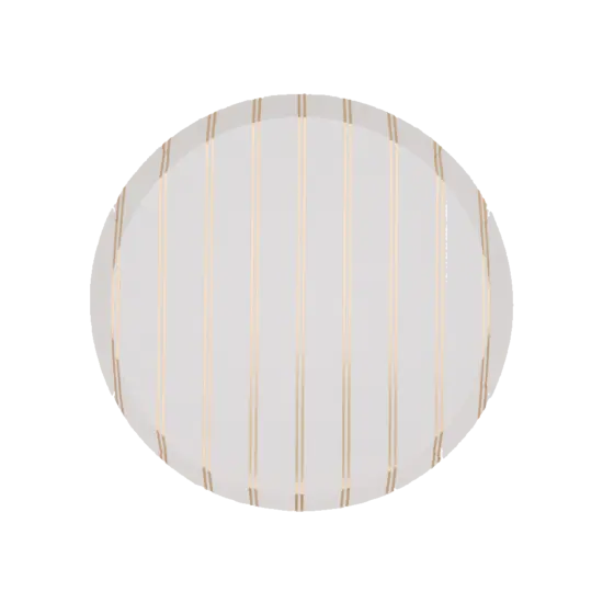 GOLD SIGNATURE STRIPE SMALL PLATES {1}