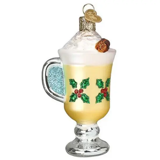 Old World Christmas 4.0 Inch Eggnog Tree Ornament , Christmas Holiday Party Multicolored {2}