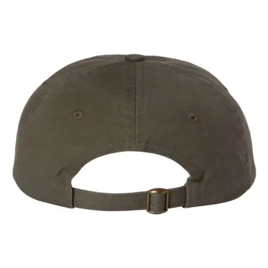 Valucap&reg; Adult Bio Washed Classic Dad Hat Olive {2}