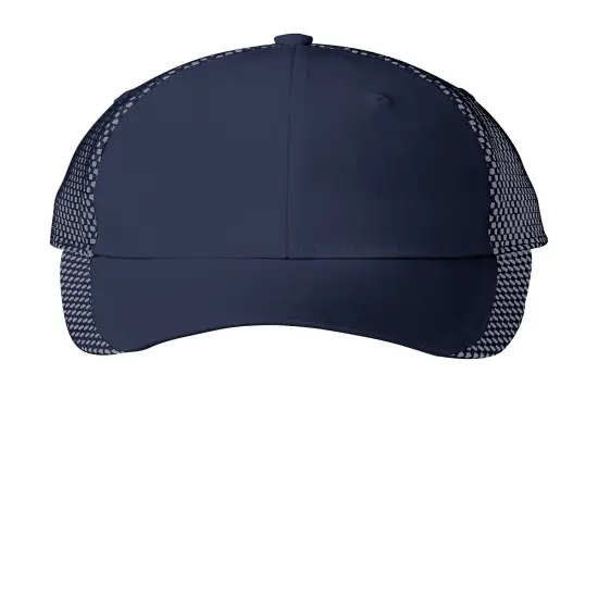 Port Authority&reg; Two-Color Mesh Back Cap Black/ White {6}