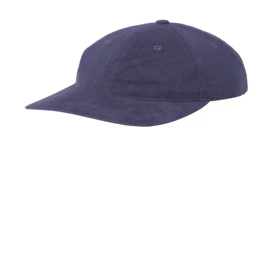 Port Authority&reg; Light Corduroy Dad Cap Deep Black {7}