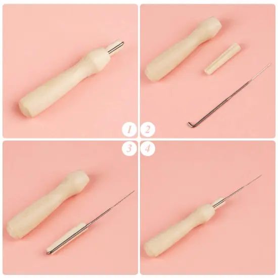 LOKUNN Needle Felting Starter Kit, Complete Needle Felting Tools, Needle Felting Kit with Felting Needles, Instructions, Felting Foam Mat, and Other Tools, for Adults Beginner Supplies DIY Crafts {6}