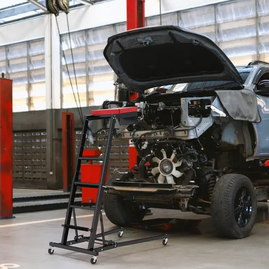 Costway Foldable Topside Automotive Engine Creeper with 45"-66" Adjustable Height {3}