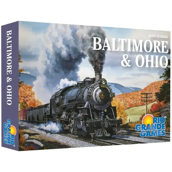 Rio Grande Games: Baltimore & Ohio - Train Strategy Board Game, Economy & American Railway Game, Investment & Bidding, Ages 14+, 3-5 Players, 60 Min {1}