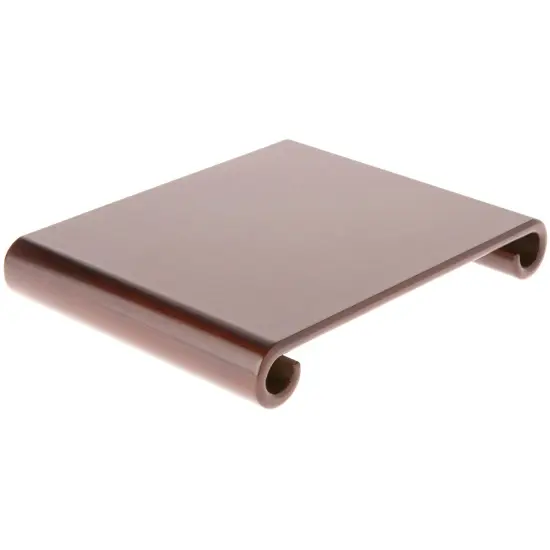 Plymor Walnut Scroll Wood Veneer Footed Display Base, 10" W x 8" D x 1.5" H (8.875" x 7.875" Display Area) {1}