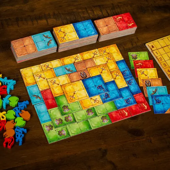 Synapses Games: Pyramido - Tile & Worker Placement Game, Build Your Pyramid Brick By Brick, Family Game Night, For 2-4 Players, 45 Minute Play Time, Ages 8+ {4}