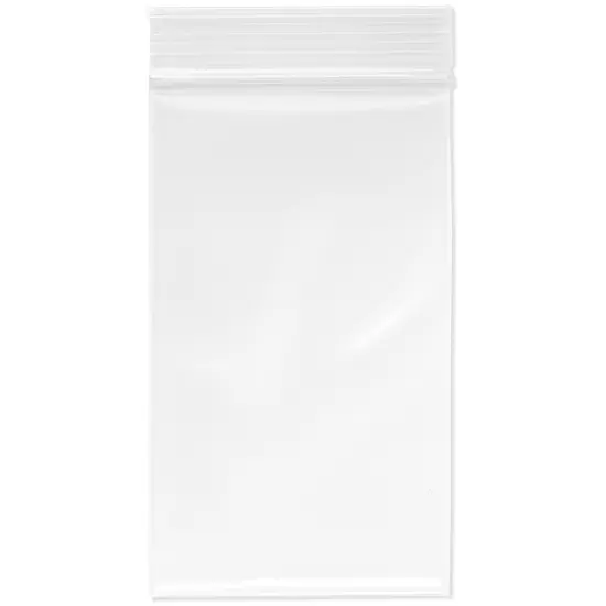 Plymor 3" x 5", 6 Mil Industrial Duty Zipper Reclosable Plastic Bags {1}