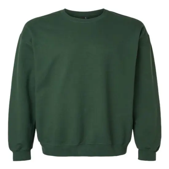 Gildan&reg; Midweight Crewneck Long Sleeve Sweatshirt Forest Green {1}