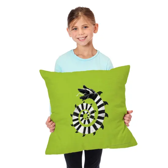 Warner Brothers Beetlejuice 18 Inch Throw Pillow Mind The Sandworms {3}