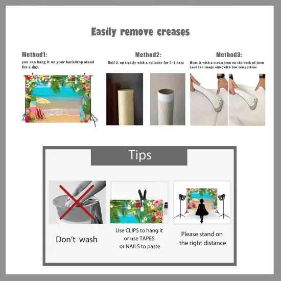 Summer Hawaiian Beach Backdrop for Photography Tropical Flower Aloha Backdrop Blue Sky Ocean Palm Leaves Background Birthday Party Decor Baby Shower Photoshoot {4}