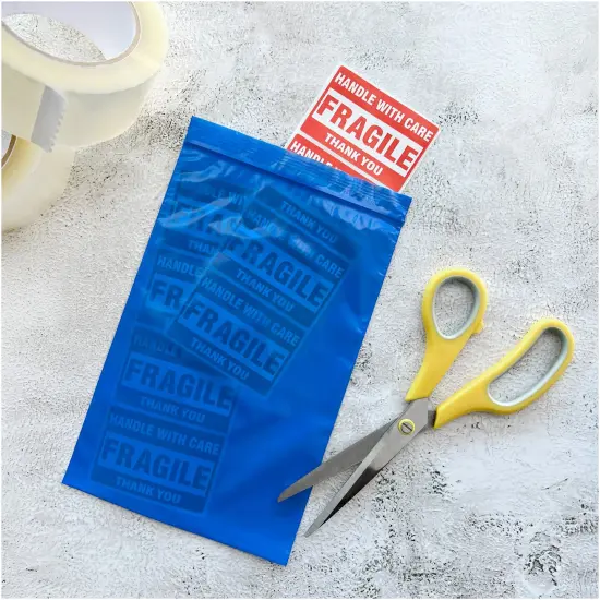 Plymor 6" x 9", Blue 2 Mil Zipper Reclosable Plastic Bags {4}