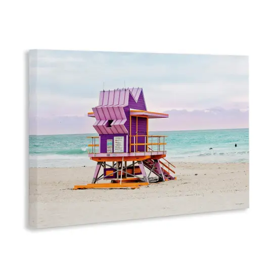 Stupell Industries Purple Lifeguard Building Canvas Design by Seven Trees Design {3}