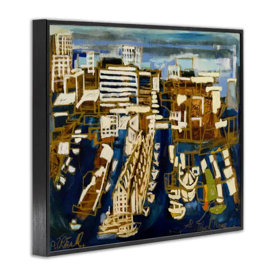 Stupell Industries Bold Abstract Cityscape Framed Giclee Design by Erin McGee Ferrell {3}