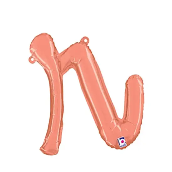 Betallic&reg; 14 inch Script Letter R Rose Gold Air Fill Only {4}