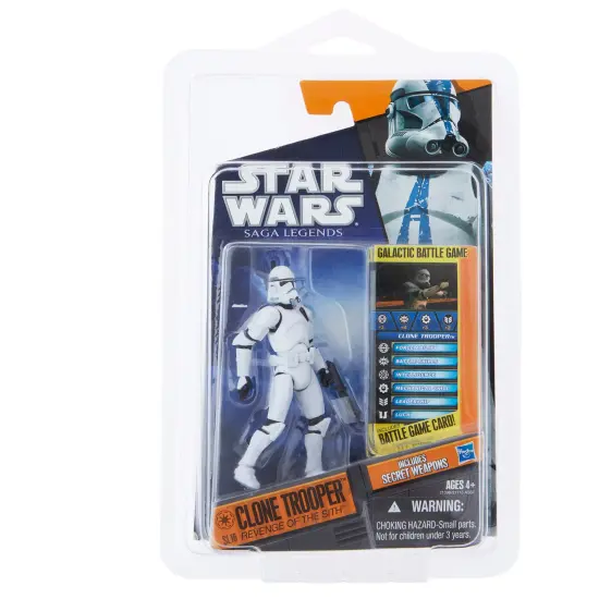Protech STAR5 Star Case Storage / Display for Smaller 2009-2014 Star Wars Legacy and The Clone Wars Carded Figure, 5.5" W x 8.5" H x 2" D {7}