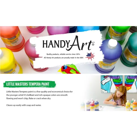 Little Masters&reg; Washable Tempera Paint, 128 oz. Bottles, 12 Colors {2}