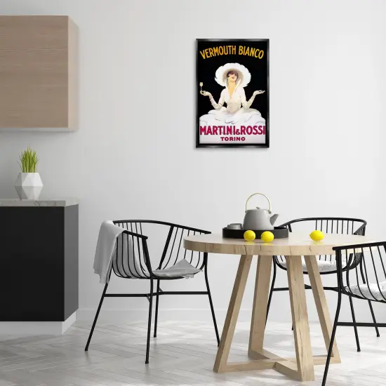 Stupell Industries Vermouth Vintage Lady Advertisement Floating Frame Design by Marcus Jules {2}