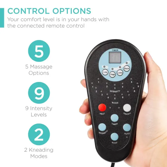 Best Choice Products Faux Leather Electric Massage Recliner Chair w/ Stool Ottoman, Remote Control, 5 Modes Black {5}