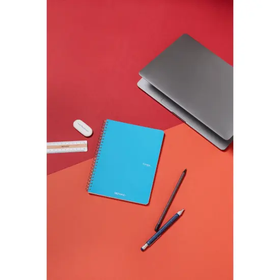 Fabriano Ecoqua Original Spiral-Bound Notebook, A5, 70 Sheets Turquoise {4}