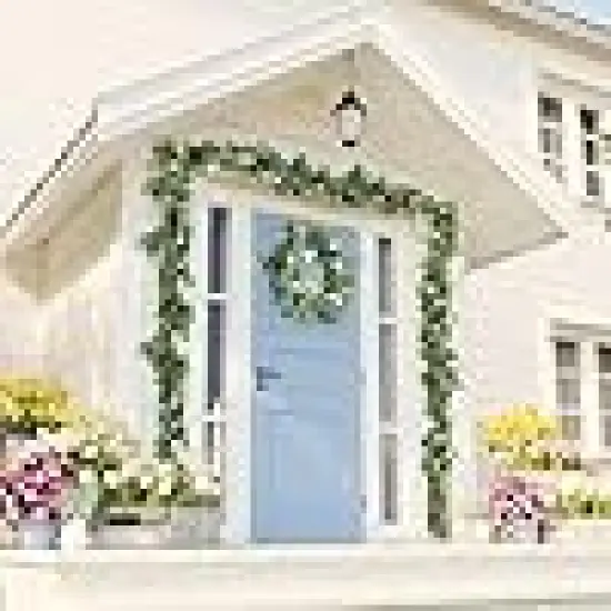 Floral Summer Garland for Wedding Porch {5}