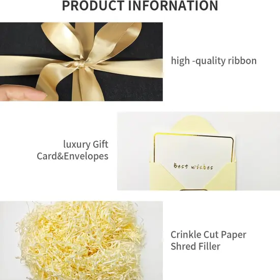 Large Gift Box,Black Gift Boxes for presents,Birthday Gift Box,Present box,for Packaging,Valentine's Day,Mother's Day,Christmas,Anniversaries {2}