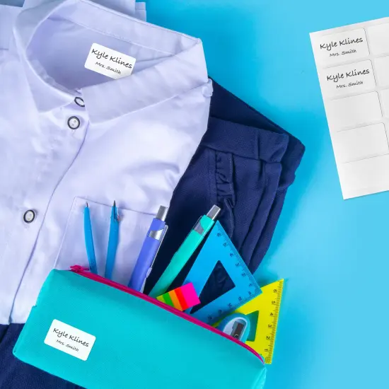 Avery No-Iron Fabric Labels, 1" x 1-3/4", Washer and Dryer-Safe Waterproof Labels, Non-Printable, 40 Blank Labels Total (40722) {3}