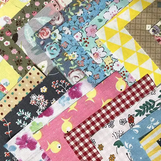 150Pcs 4" x 4" (10cm x 10cm) Cotton Craft Pre-Cut Fabric Bundle Squares {4}