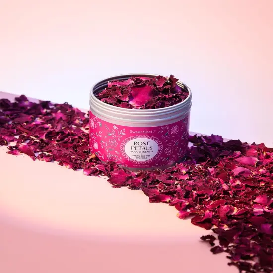Sweet Spell Dried Rose Petals &ndash; Edible Flowers for Drinks, Cocktails, and Cake Decorations &ndash; Perfect for Tea, Soap, and Candle Making &ndash; 14g {3}