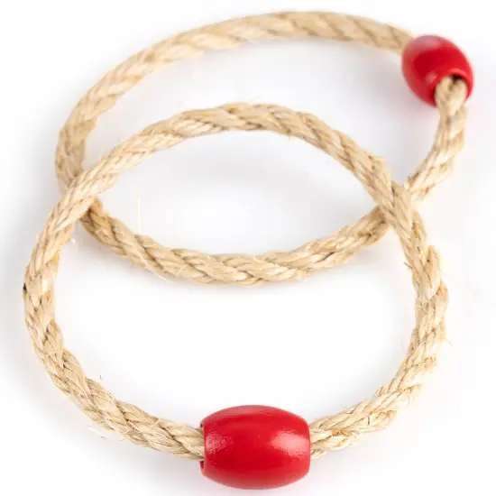 Grasshopper Games: Ring Toss - Classic Throwing Game, Wood Set, 5 Stumps & Hoops, Indoor-Outdoor Play, Travel Bag, Party-Backyard Activity, Family Age 3+ {7}