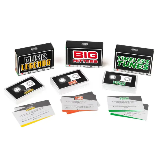 Professor Puzzle: Ultimate Music Trivia - Party Game, 300 Questions In 3 Categories: Timeless Tunes, Music Legends & Big Hits, Ages 12+ {6}