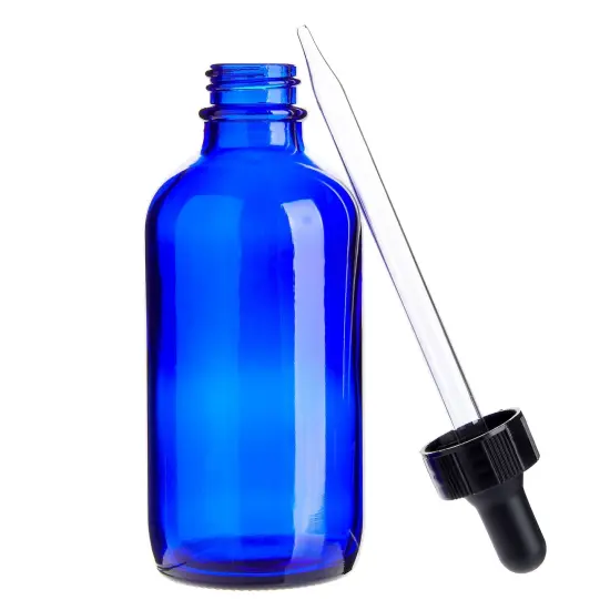 30pcs Set, 24 Count 4oz 120ml Blue Glass Dropper Bottles and 6 Funnels for Essential Oils and Perfumes {5}