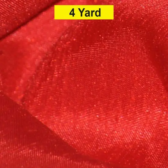 Shantung Satin Fabric Satin Dupioni Silk for Apparel and Garments 60" wide Red {1}