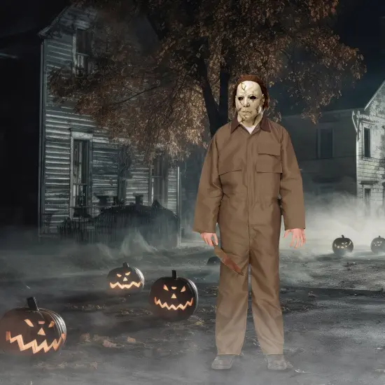 Halloween (Rob Zombie) Michael Myers Adult Costume Mask {4}