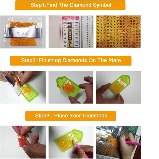 5D Diamond Painting Kits for Adults National Flag Horse DIY Round Diamond Art Kits Patriotic Animals Picture Art for Home Wall Decor {5}