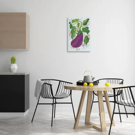 Stupell Industries Whimsical Detail Eggplant Canvas Design by Kay Widdowson {2}